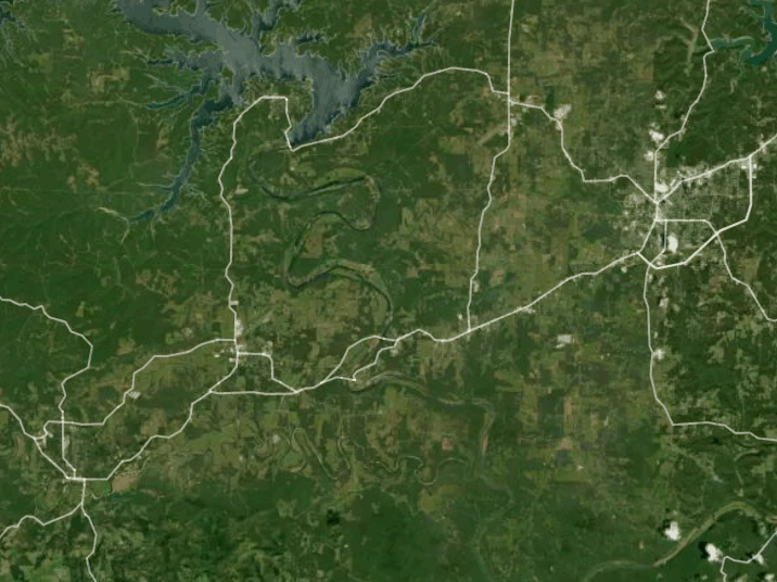 Map of White River with 1 gauge location.