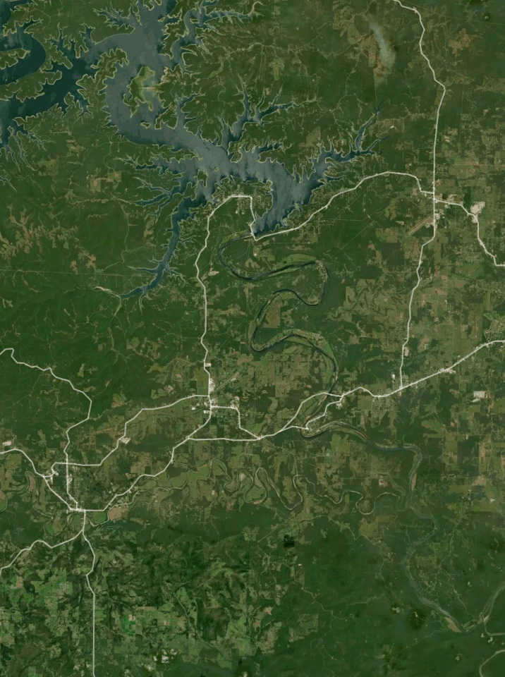 Map of White River with 1 gauge location.