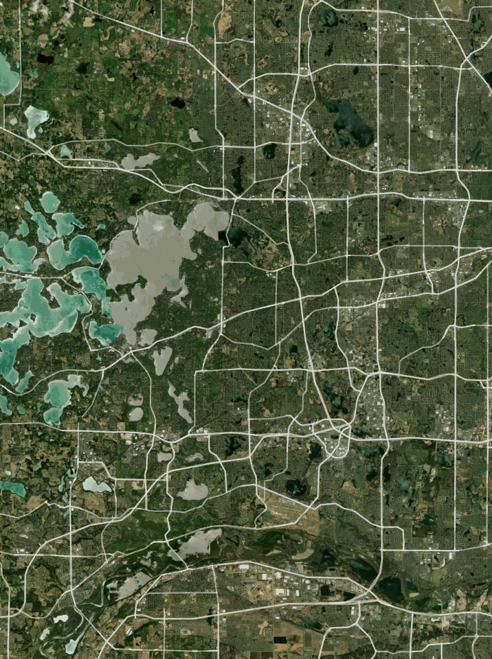 Map of Lake Minnetonka with 1 gauge location.