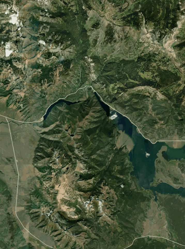 Map of Madison River with 1 gauge location.