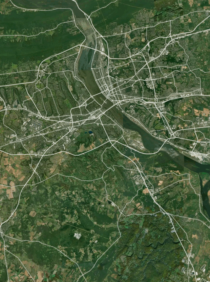 Map of Susquehanna River with 1 gauge location.