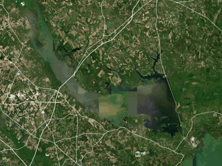 Map of Lake Marion with 1 gauge location.