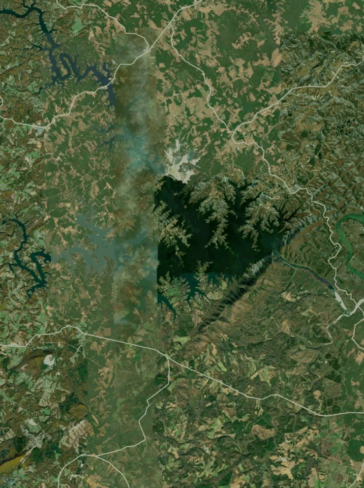 Map of Smith Mountain Lake with 1 gauge location.
